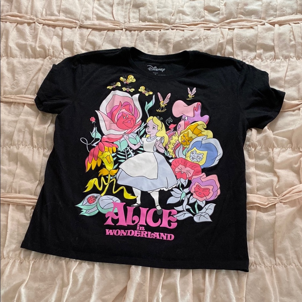 Disney Alice in Wonderland Black T-Shirt